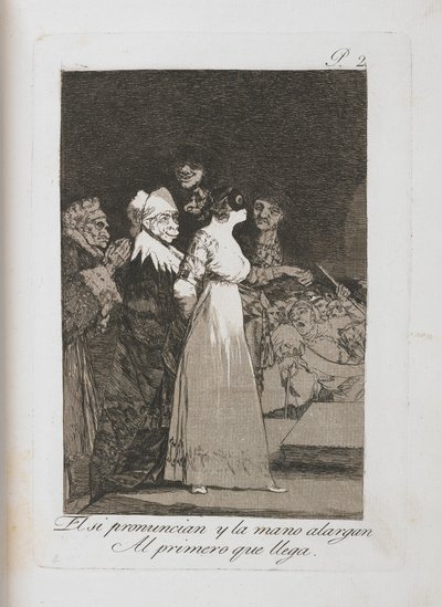 Planche de Los Caprichos - Francisco de Goya